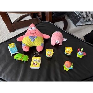 SpongeBob SquarePants Lot Patrick Star Spongebob Mini Figures Car Keychain